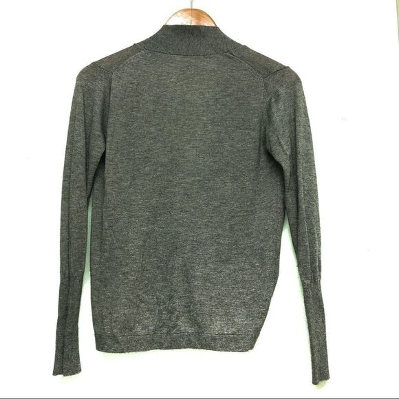 🚨 Zara Knit Gray Wrap style Woolblend top - Picture 2 of 4